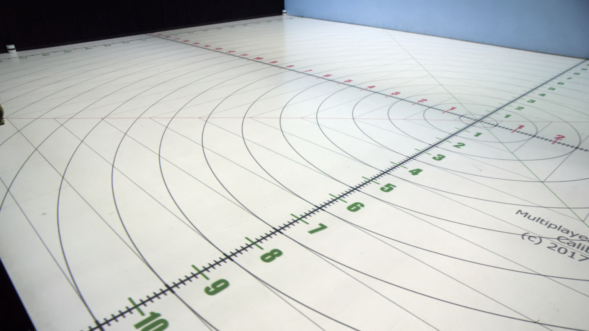 Calibration pattern on the floor